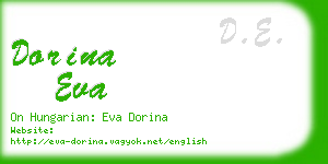 dorina eva business card